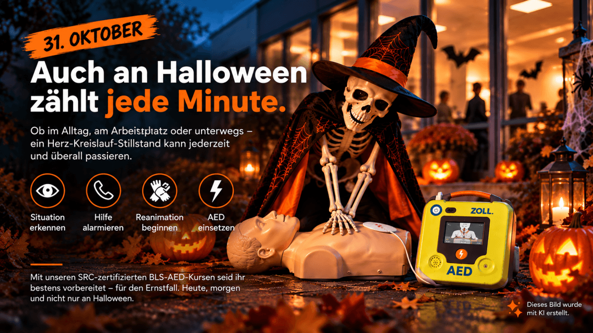 🎃 Halloween: Erschrecken erlaubt – im Notfall lieber vorbereitet