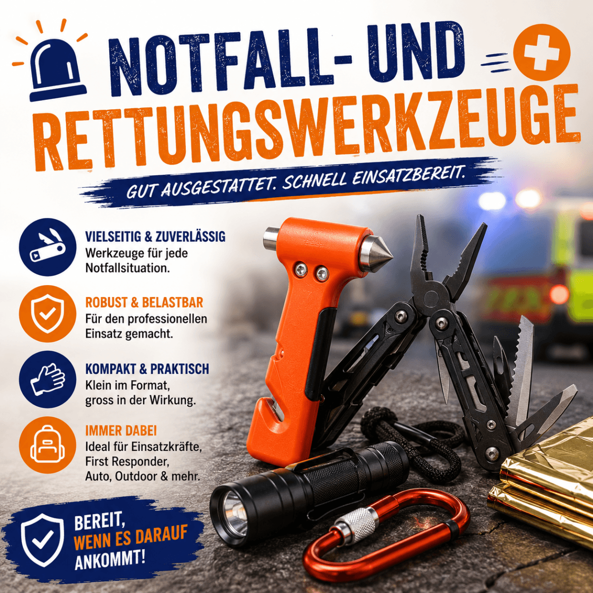 🛠️ Notfall- & Rettungswerkzeuge
